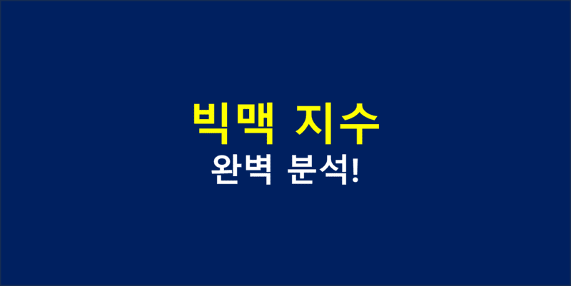 빅맥 지수 블로그글 섬네일 이미지